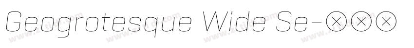 Geogrotesque Wide Se字体转换